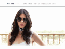 Tablet Screenshot of allure-eyewear.com